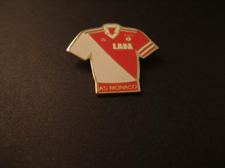 AS Monaco Adidas voetbalshirt seizoen 1988-1989 sponsor Lada
